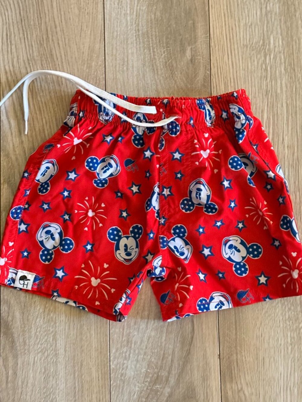 USA Mickey swim trunks
